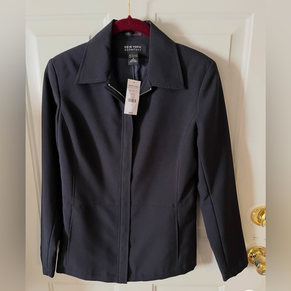 New York & Company Dark Navy Women's Blazer